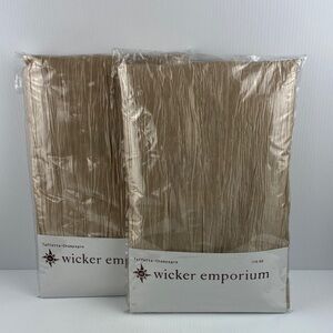 Wicker Emporium Gold Curtains Loop Top